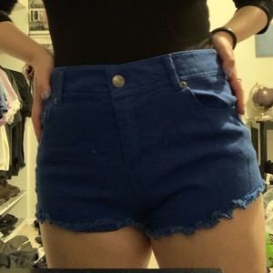 Blue shorts